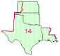 Map of District 14